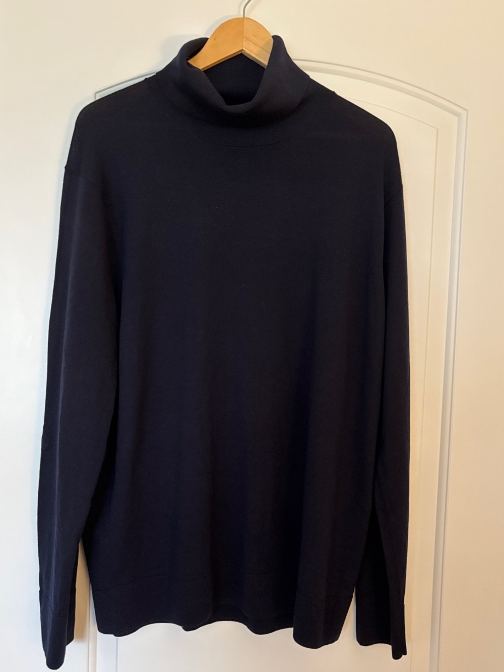 Brooks Brothers BrooksTech Navy 100% Merino Turtleneck Men’s XL EUC